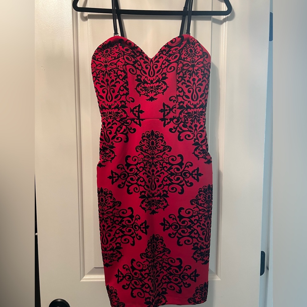 Stunning red mini dress